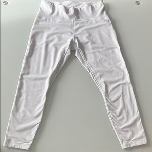 Lululemon white high waist Crop Sz 12